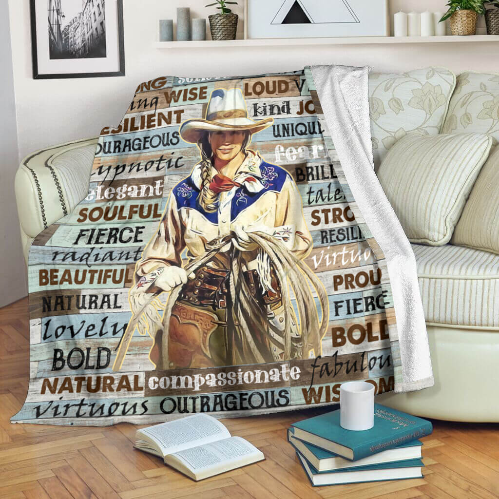 Horse I Am Beautiful Flannel Blanket For Relaxing At Home And Travel