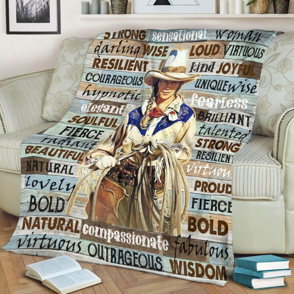 Horse I Am Beautiful Flannel Blanket For Living Room And Bedroom Styling