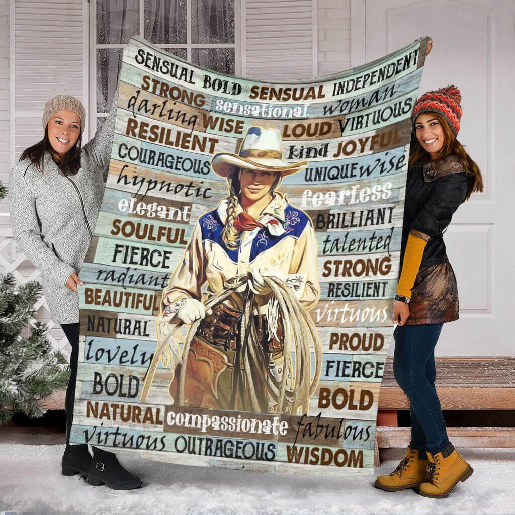 Horse I Am Beautiful Flannel Blanket For Cozy Home Lounging And Gifting