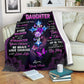 Butterfly To My Daughter Christian Flannel Blanket For Soft Bed Couch And Home Comfort