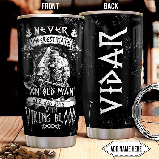 Viking Blood Old Man 20 Oz Tumbler For Travel Gifts