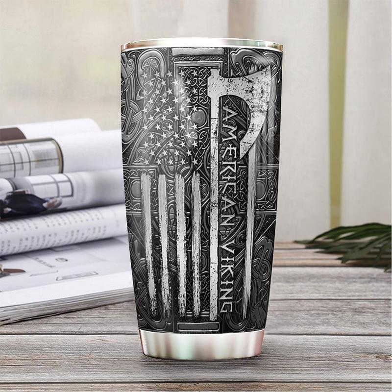 Viking Norse American Personalized 20 Oz Tumbler