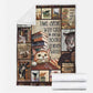 Book Time Spent With Books Flannel Blanket For Cozy Home Lounging And Gifting