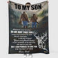 Hunting To My Son In Life Flannel Blanket For Living Room And Bedroom Styling