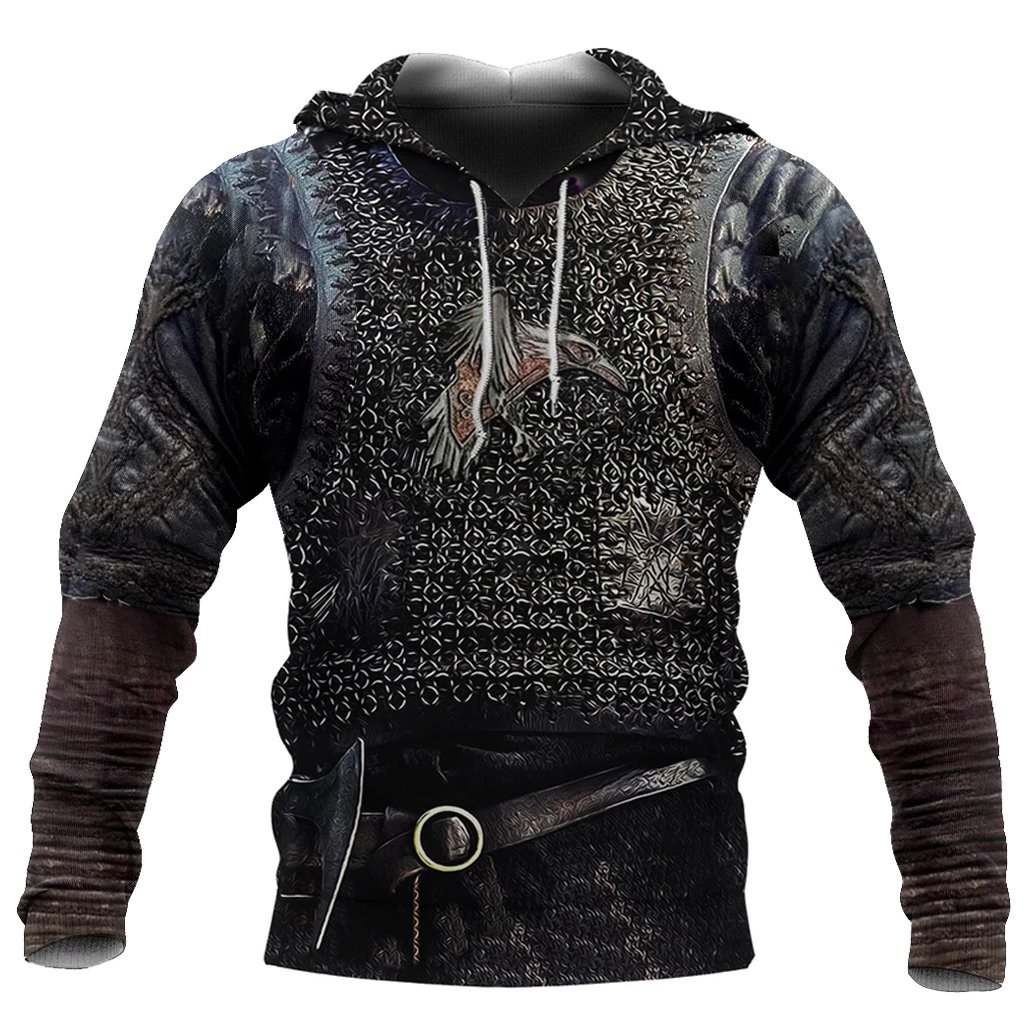 Collection Viking Raven Armor Style – 3D Hoodie
