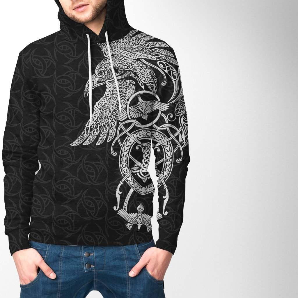Collection Viking Muninn Raven Design – 3D Hoodie