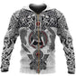 Collection Fenrir Skoll And Hati Valknut White – 3D Hoodie