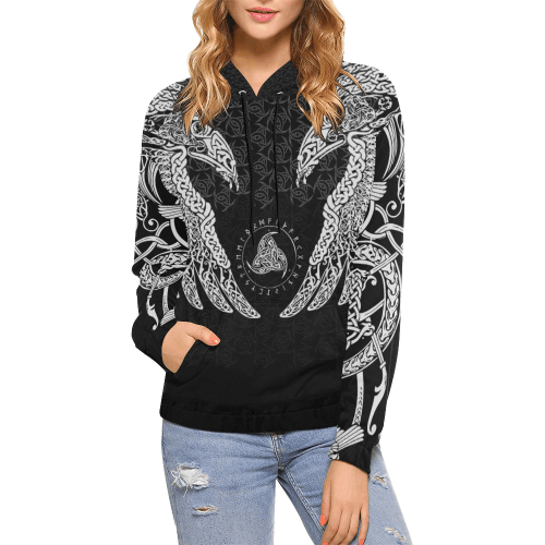 Collection Viking Muninn Raven Pullover A8 – 3D Hoodie