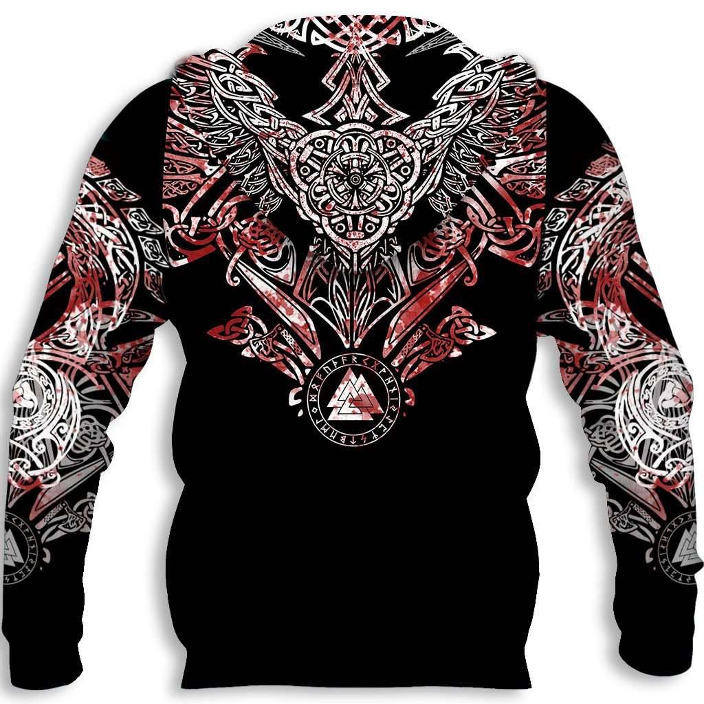 Viking Huginn Pullover Hoodie - Special Version - OwlsMatrix-Owls Matrix