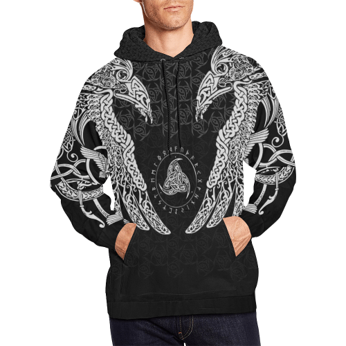 Collection Viking Muninn Raven Pullover A8 – 3D Hoodie