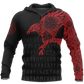 Collection Viking Raven Of Odin Tattoo Red – 3D Hoodie