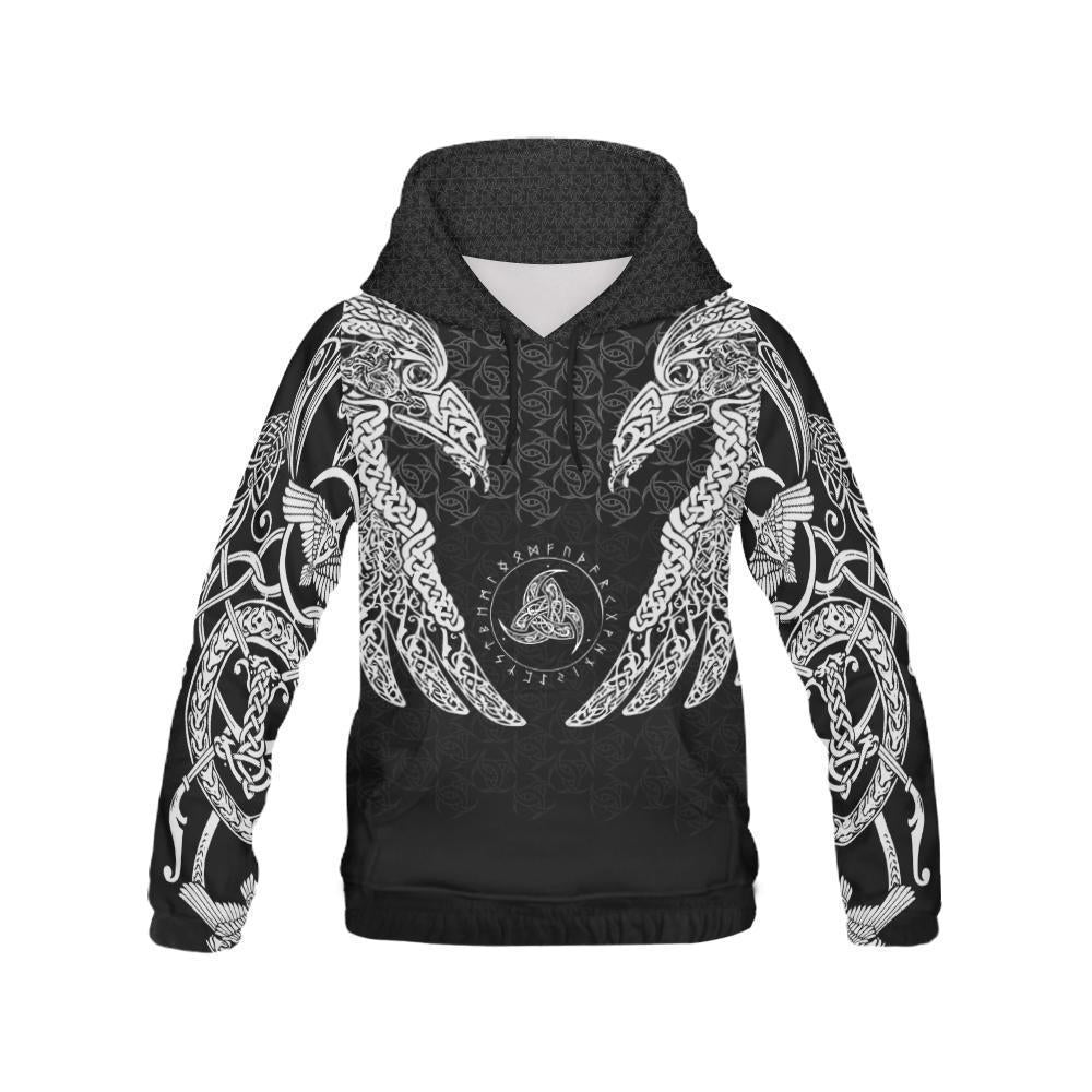 Collection Viking Muninn Raven Pullover A8 – 3D Hoodie