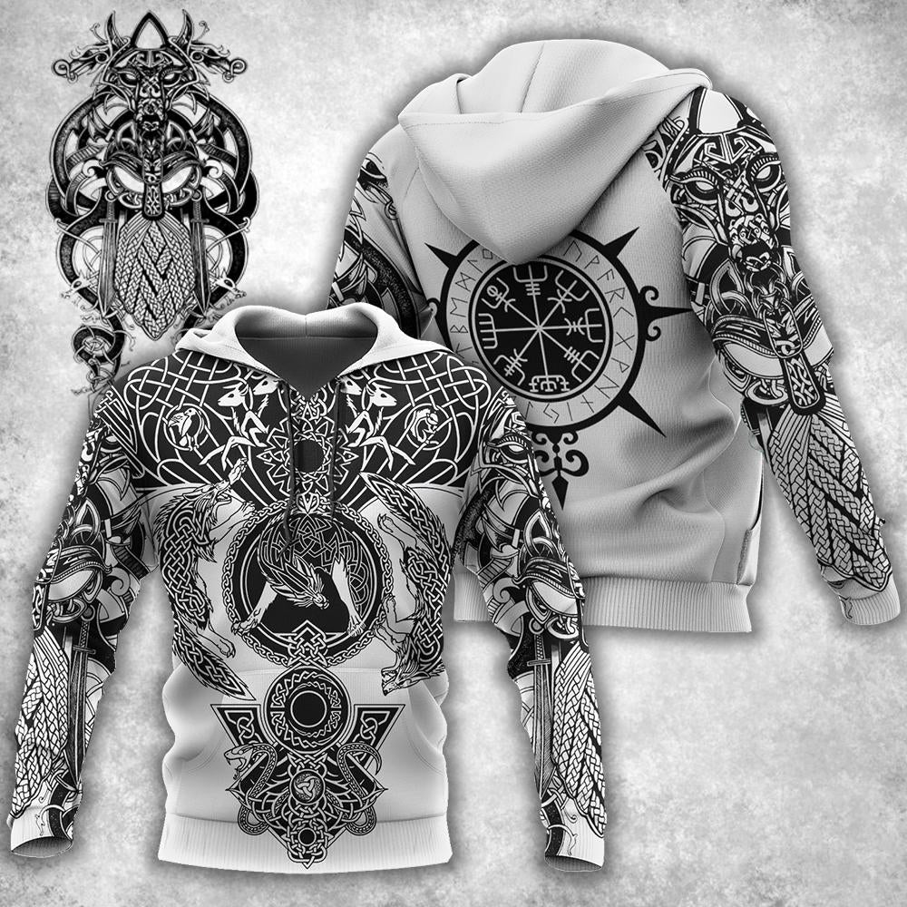 Collection Viking Odin All Over Print Version 2.0 – 3D Hoodie