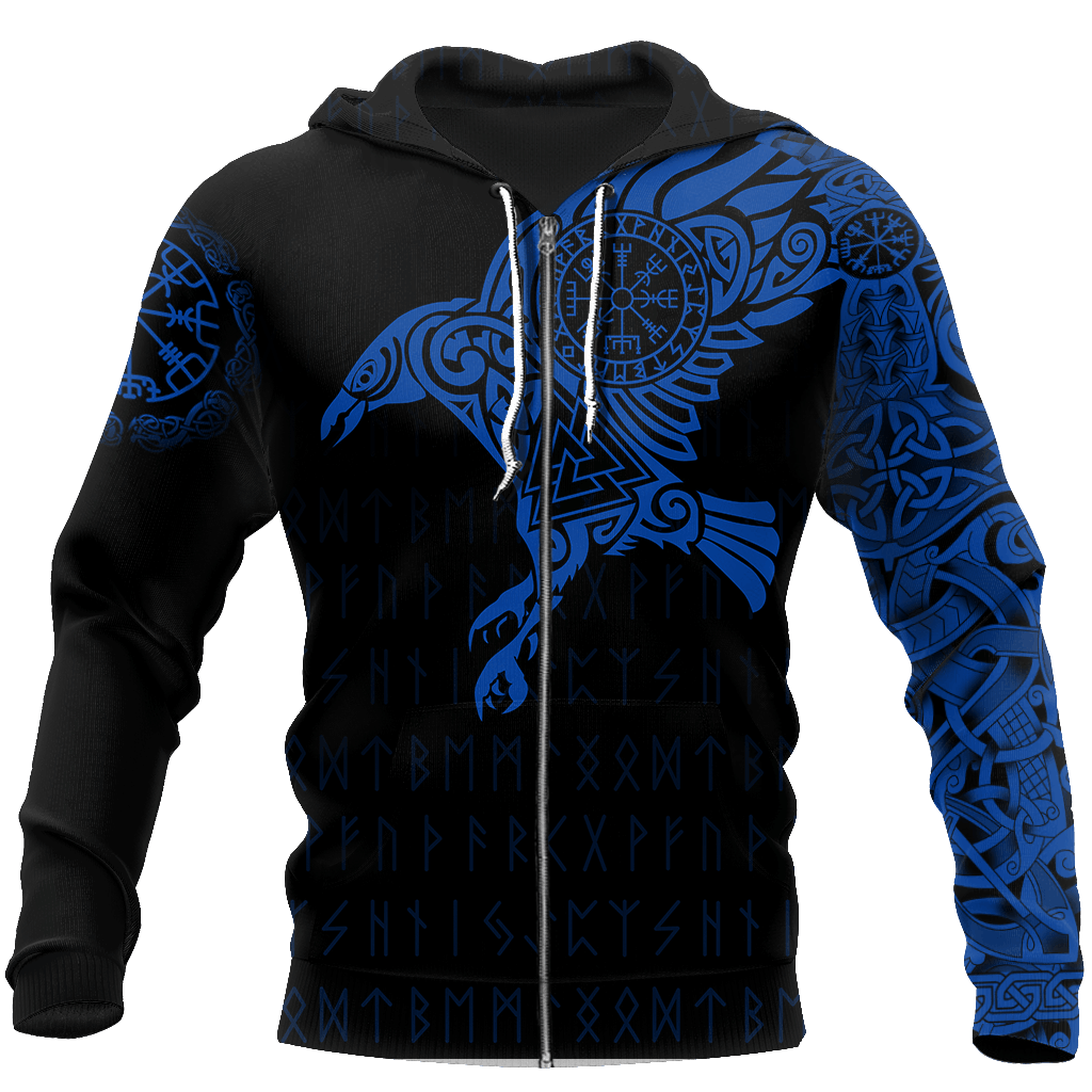Collection Viking Eagle Blue Ocean – 3D Hoodie