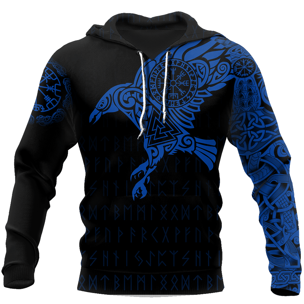 Collection Viking Eagle Blue Ocean – 3D Hoodie