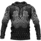 Collection Vegvisir Mjolnir Dragon Norse Tattoo – 3D Hoodie