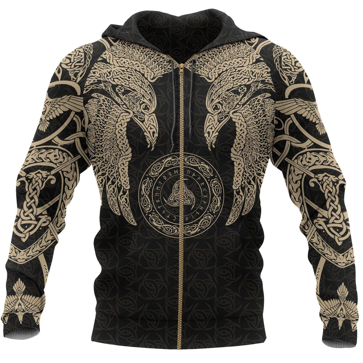 Collection Viking Muninn Tattoo Style Version 3.0 – 3D Hoodie