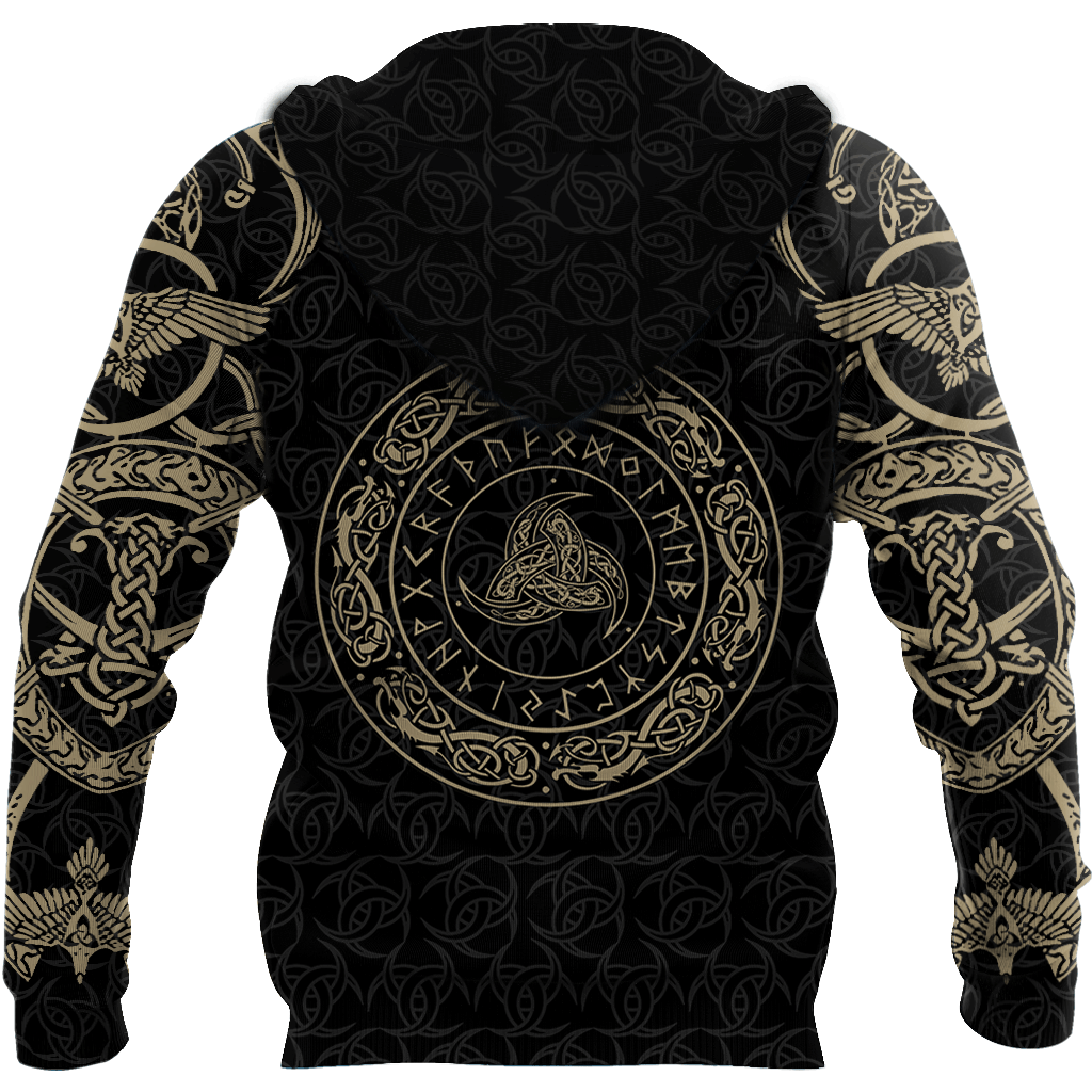 Collection Viking Muninn Tattoo Style Version 3.0 – 3D Hoodie