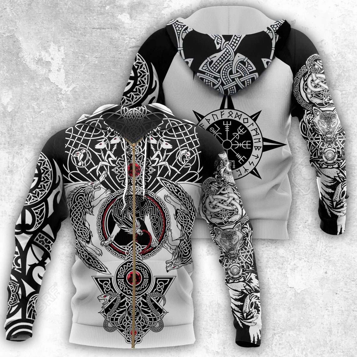 Collection Viking Tattoo All Over Print – 3D Hoodie