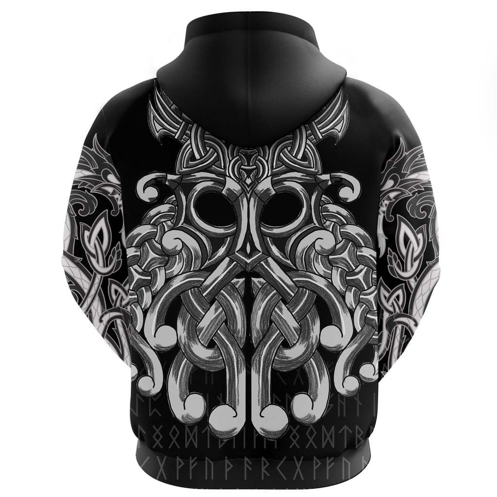 Collection Vikings Chest Tattoo Design – 3D Hoodie