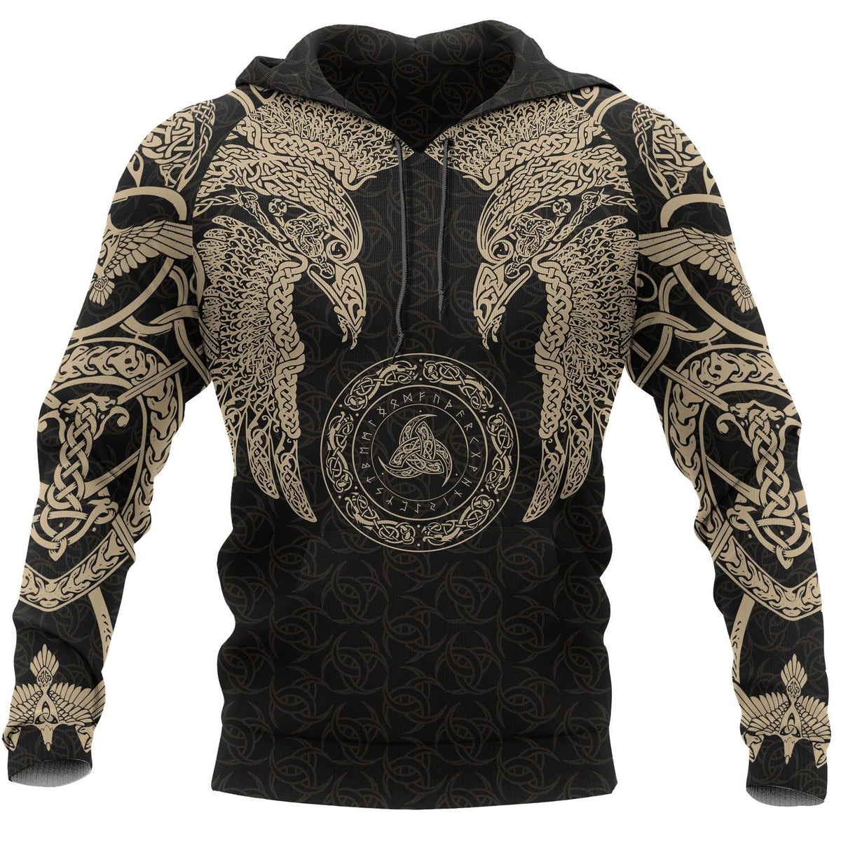 Collection Viking Muninn Tattoo Style Version 3.0 – 3D Hoodie
