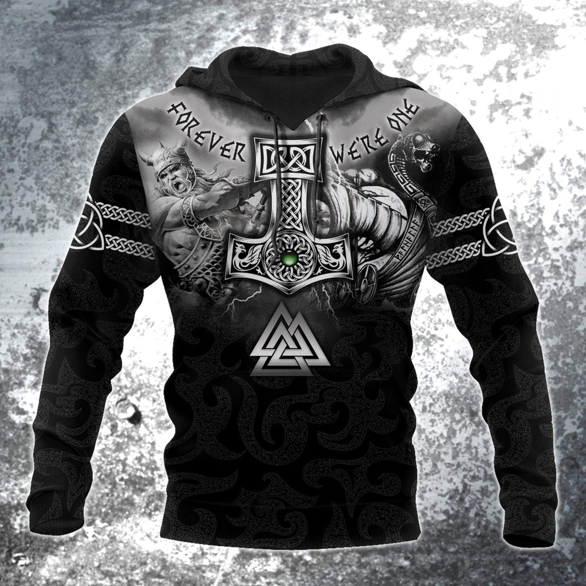 Collection Hammer Of Thor Viking Art – 3D Hoodie