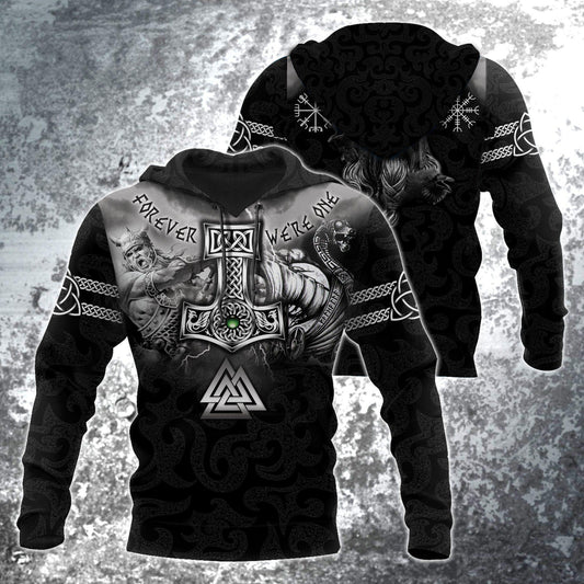 Collection Hammer Of Thor Viking Art – 3D Hoodie