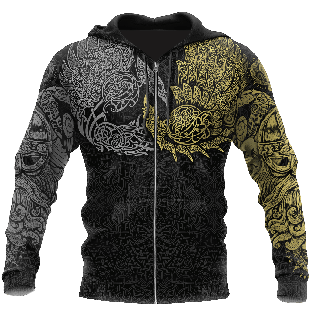 Collection Ravens Of Midgard Gold Edition – 3D Hoodie