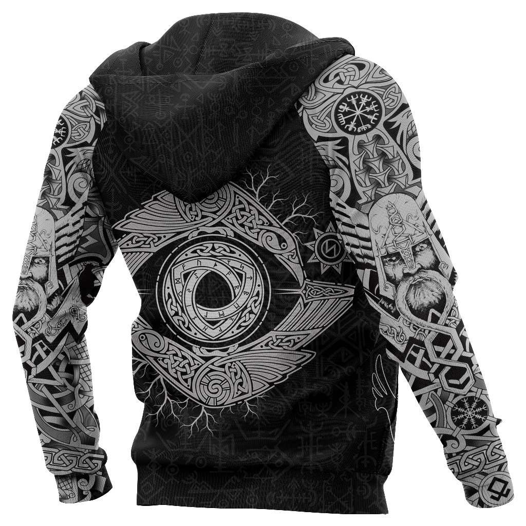 Collection Viking Odins Eye With Raven – 3D Hoodie