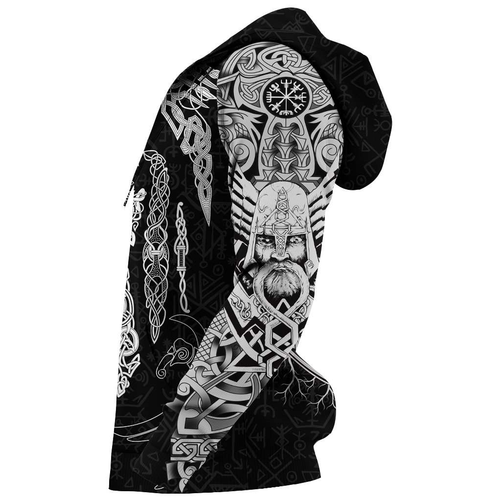 Collection Viking Odins Eye With Raven – 3D Hoodie