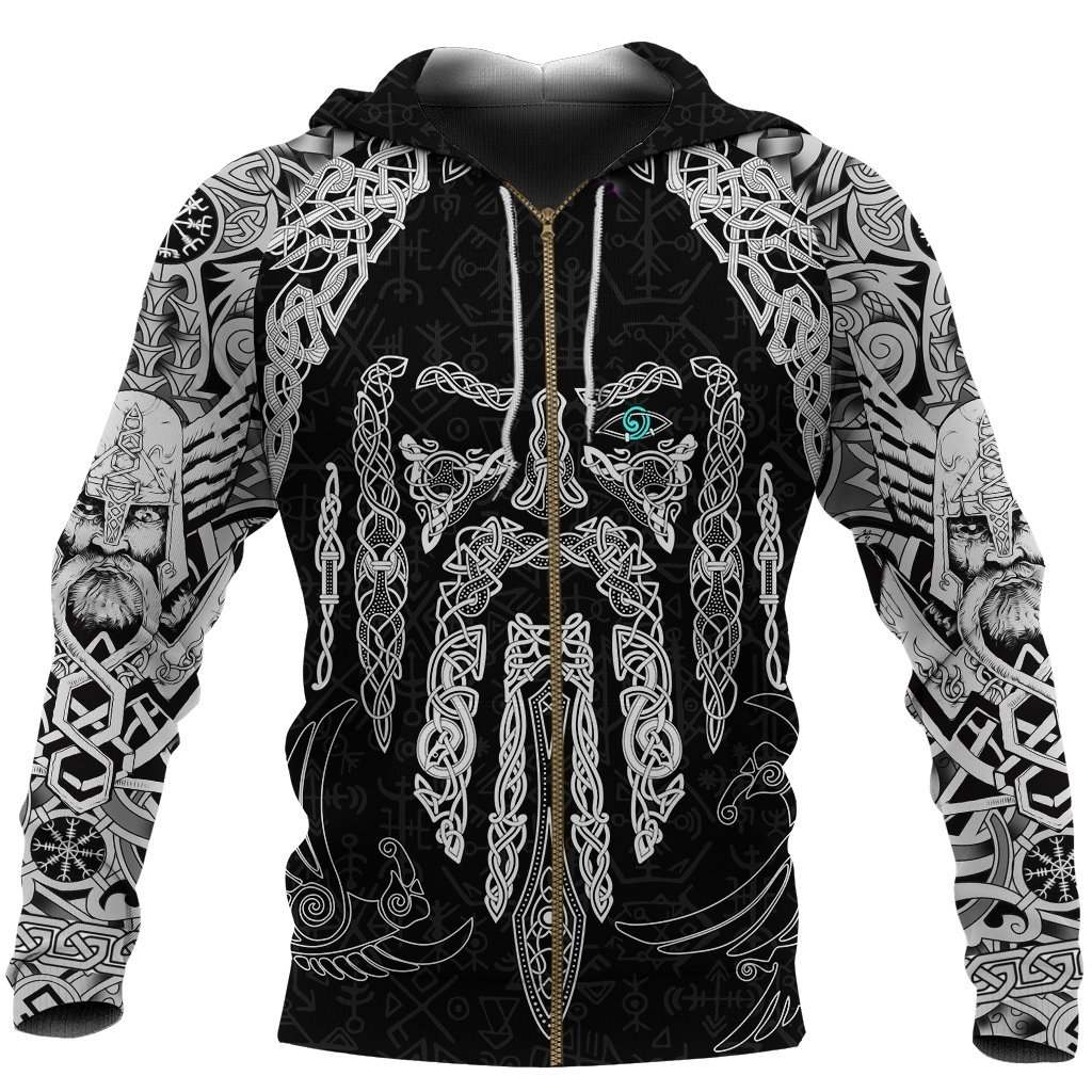Collection Viking Odins Eye With Raven – 3D Hoodie