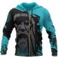 Collection Viking Odin Wotan Blue Edition – 3D Hoodie