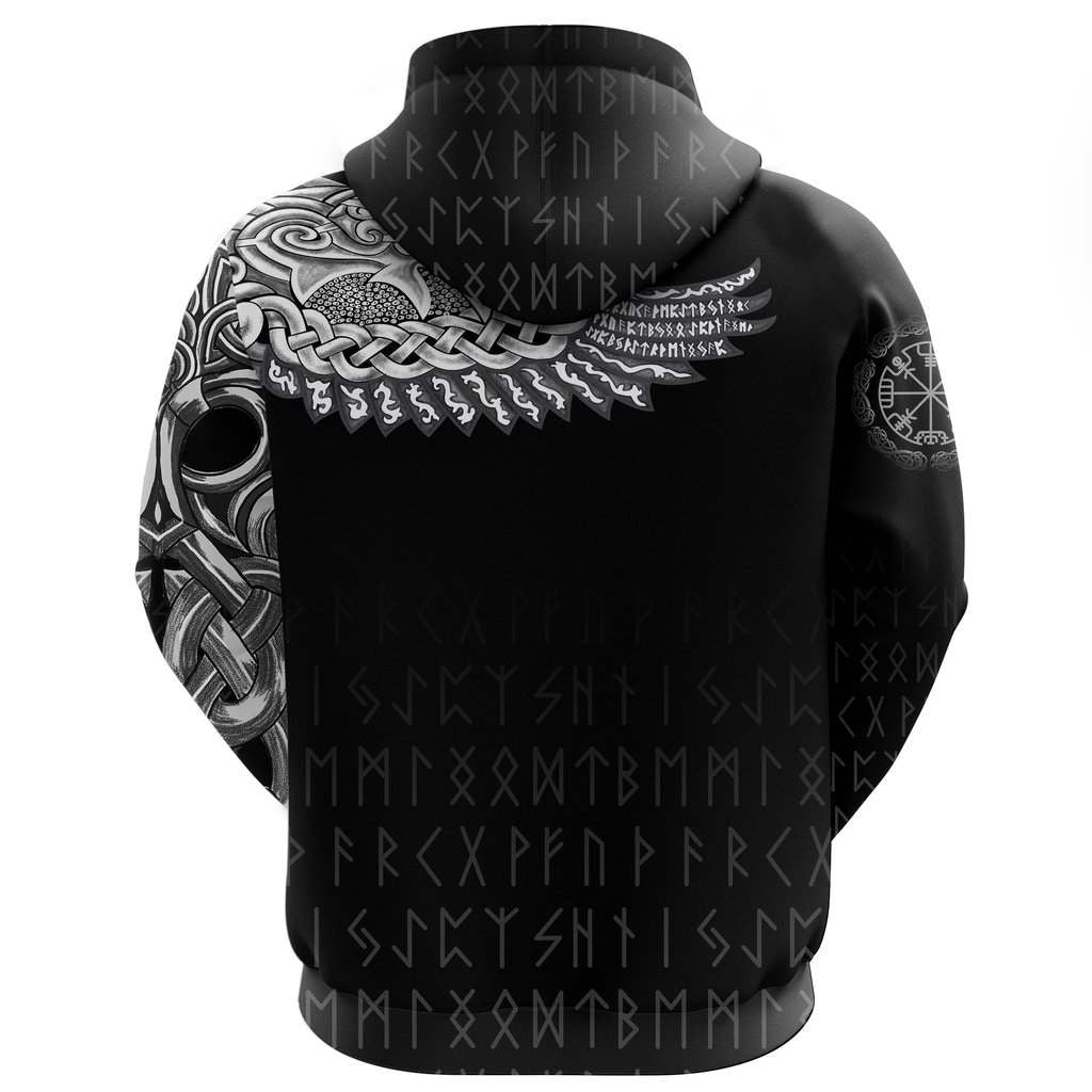 Collection Vikings The Raven Design – 3D Hoodie