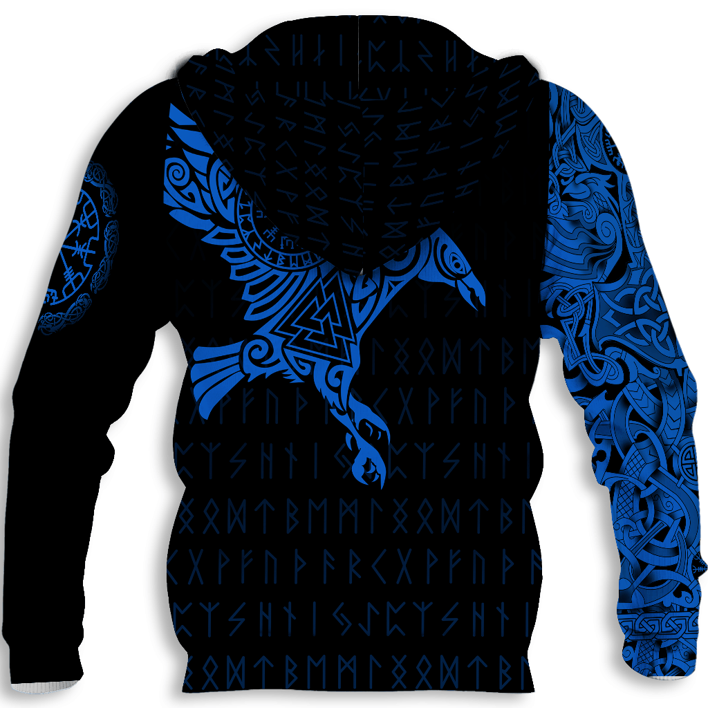 Collection Viking Eagle Blue Ocean – 3D Hoodie