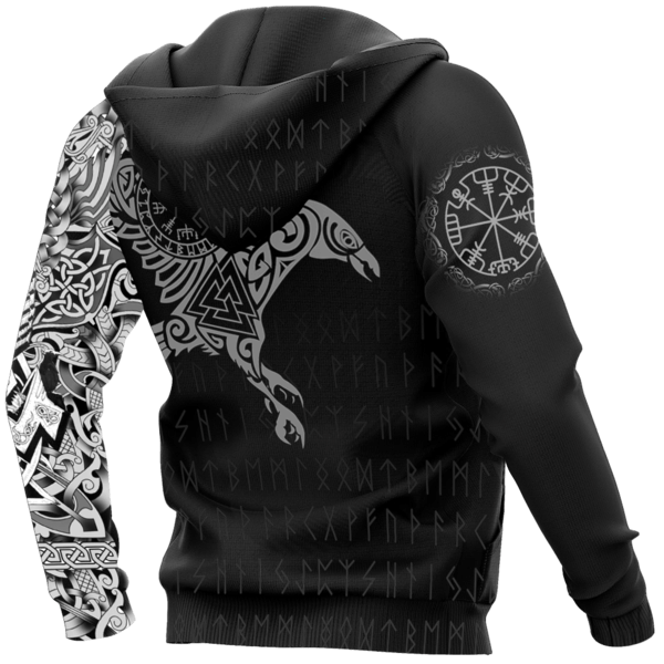 Collection Viking Raven Of Odin Tattoo Version 2.0 – 3D Hoodie