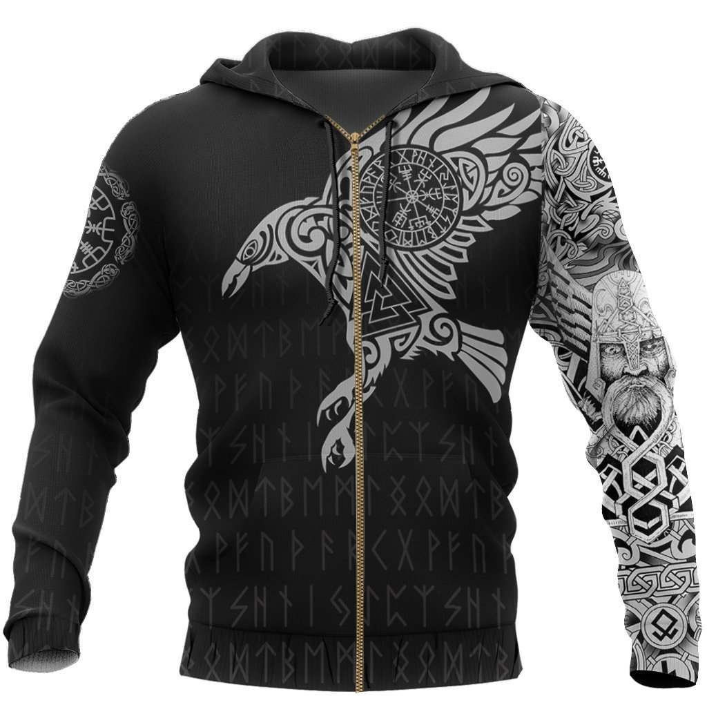 Collection Viking Raven Of Odin Tattoo Version 2.0 – 3D Hoodie