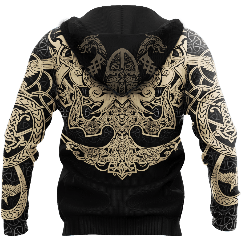Collection Viking Muninn Tattoo Version 2 – 3D Hoodie