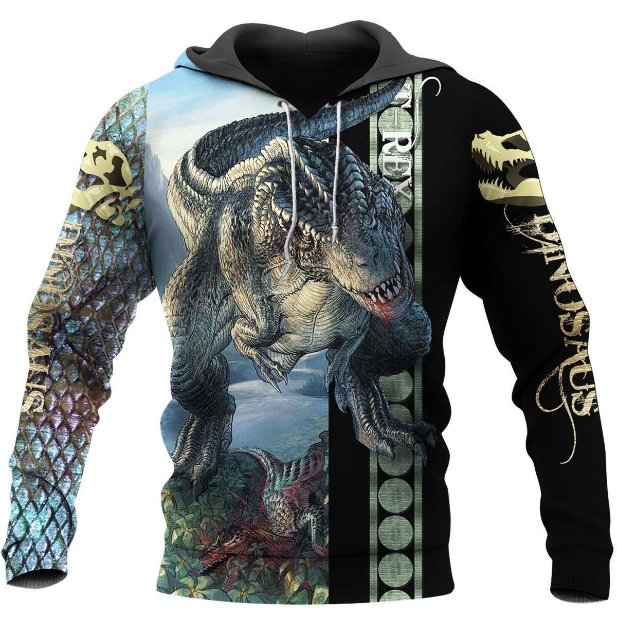 Dinosaur Art All Over Print Graphic – 3D Hoodie