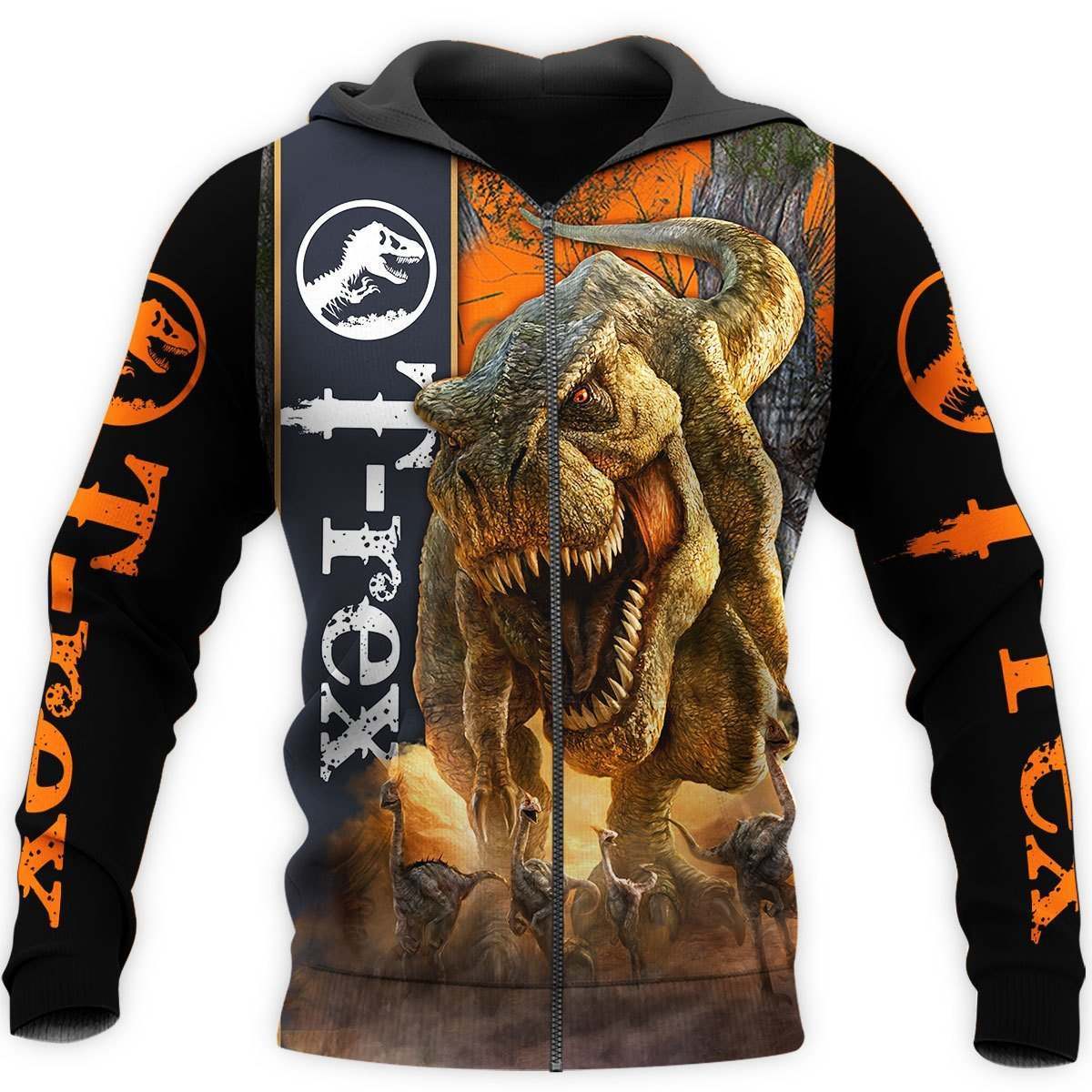 T Rex Dinosaur All Over Print Art – 3D Hoodie