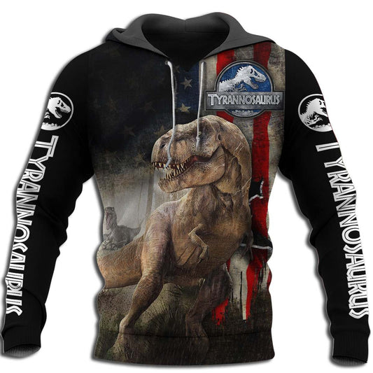 Cool T Rex Dinosaur All Over Print Graphic – 3D Hoodie