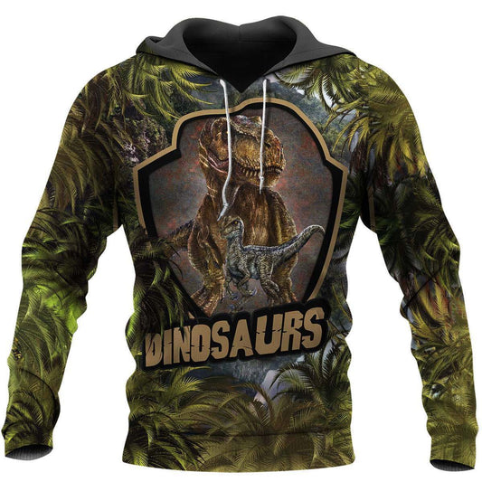 Dinosaurs All Over Print Art – 3D Hoodie