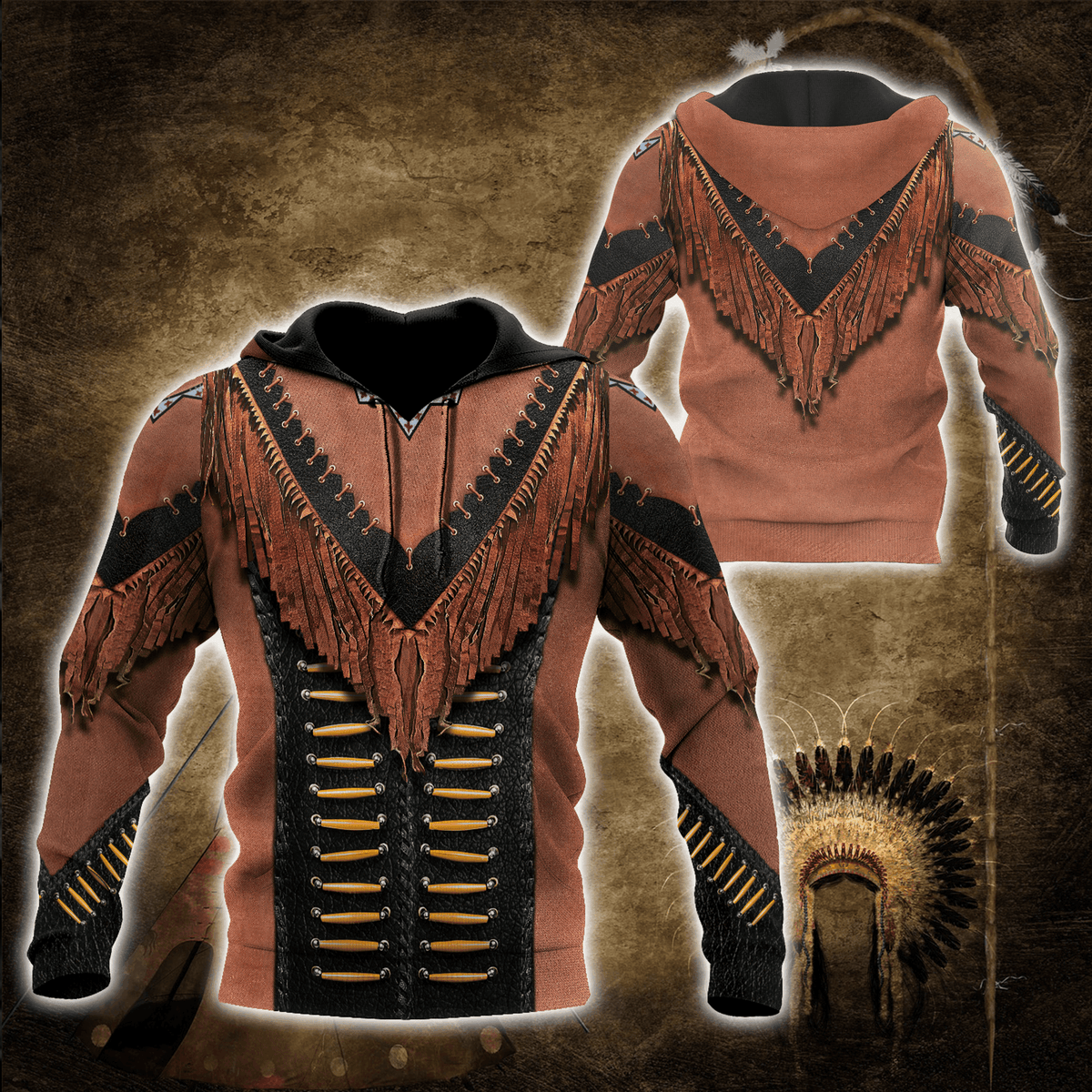 Collection Native American Culture Art – 3D Hoodie