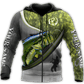 Custom Name Bass Fishing Fisherman Camo Graphic – 3D Hoodie