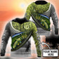 Custom Name Bass Fishing Fisherman Camo Graphic – 3D Hoodie