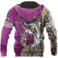 Collection Trout Fishing Purple Tattoo Camo – 3D Hoodie