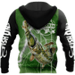 The Great Fish Eats The Small Green Fishing Graphic – 3D Hoodie