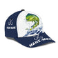 Custom Name Mahi Mahi Fishing Hook 3D Design – Classic Cap