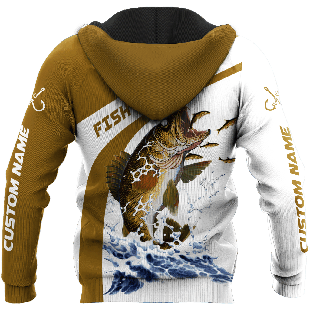 Custom Name Walleye Fishing Graphic – 3D Hoodie