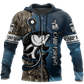 Best Carp Fishing Blue Edition Graphic – 3D Hoodie