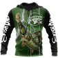 The Great Fish Eats The Small Green Fishing Graphic – 3D Hoodie
